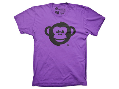 OMUNKY Logo (Ultraviolet) branding colorful logo shirt tee