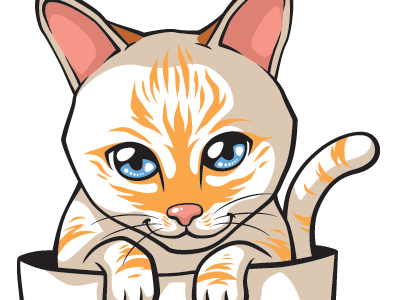 Kitten Vector Illustration cats character design cute illustration kitten vector