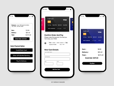 Credit Card Checkout userinterface