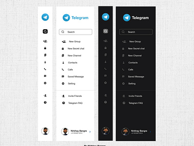 Telegram  dashboard menu