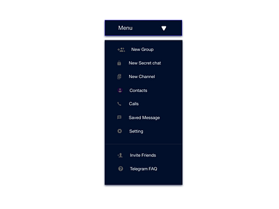 Dropdown | DailyUI 27 dailyui menu