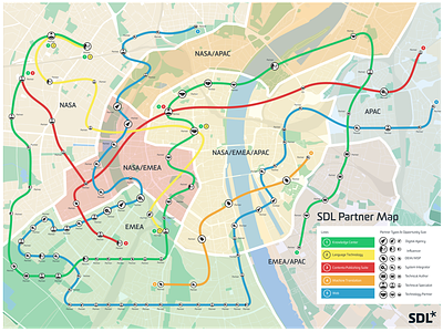 SDL Partner "Metro Map" data viz info graphic info viz metro map visualization