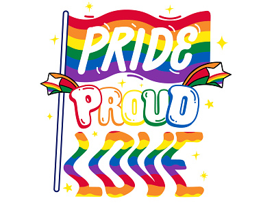 Pride design pride pride month typography