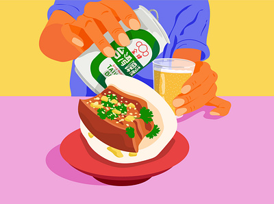 Dim sum bao foodillustration illustration vector