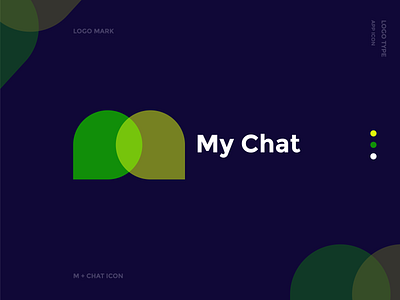 My Chat app app logo brand branding branding design chat app chat icon graphics graphics collection graphics designer logo logo design logos modern design presentation design professional design ui unused logo usable ux design