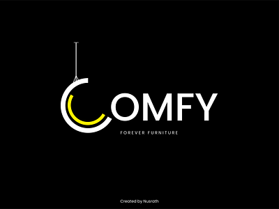 Comfy Furniture app icon art artist black and white brand identity business logo comfort dribbble furniture logo minimal modern negative space new shot