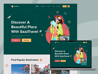 Travel agency website design exploration dashboard homepage landingpage tour tourist travel ui ui ux ui design uidesign uiux website