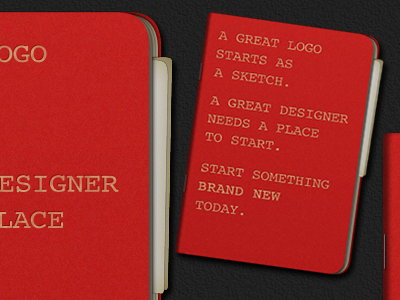 Brand new cahier paper red sketchbook