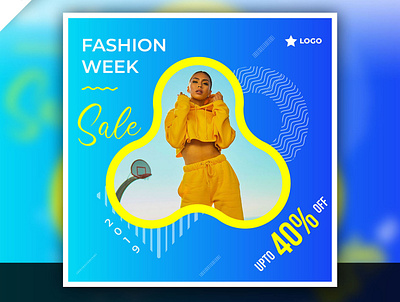 Instagram template for fashion week creative design facebook post fashion instagram template post social media post template