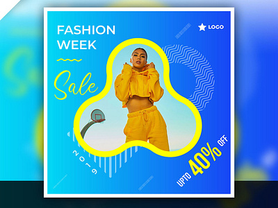 Instagram template for fashion week