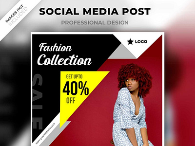 Instagram post template for fashion collection