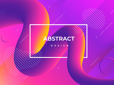 Fluid background with abstract shapes