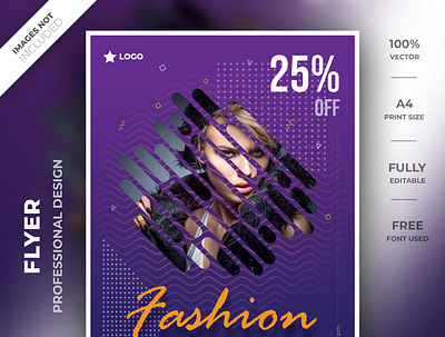 Fashion flyer a4 brand creative flyer fashion fashion flyer flyer flyer design flyer psd flyer template high resolution identity modern sale smart object