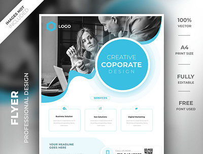 Corporate office flyer a4 brand creative flyer fashion fashion flyer flyer flyer design flyer psd flyer template high resolution identity modern sale smart object