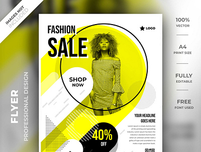 Fashion flyer template a4 brand creative flyer fashion fashion flyer flyer flyer design flyer psd flyer template high resolution identity modern sale smart object