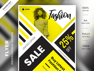 Fashion flyer template brand creative flyer fashion fashion flyer flyer flyer design flyer psd flyer template high resolution identity modern smart object