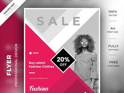 Fashion collection flyer template