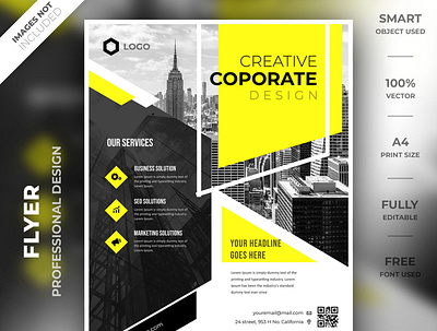 Creative poster brand creative flyer fashion fashion flyer flyer flyer design flyer psd flyer template high resolution identity modern smart object