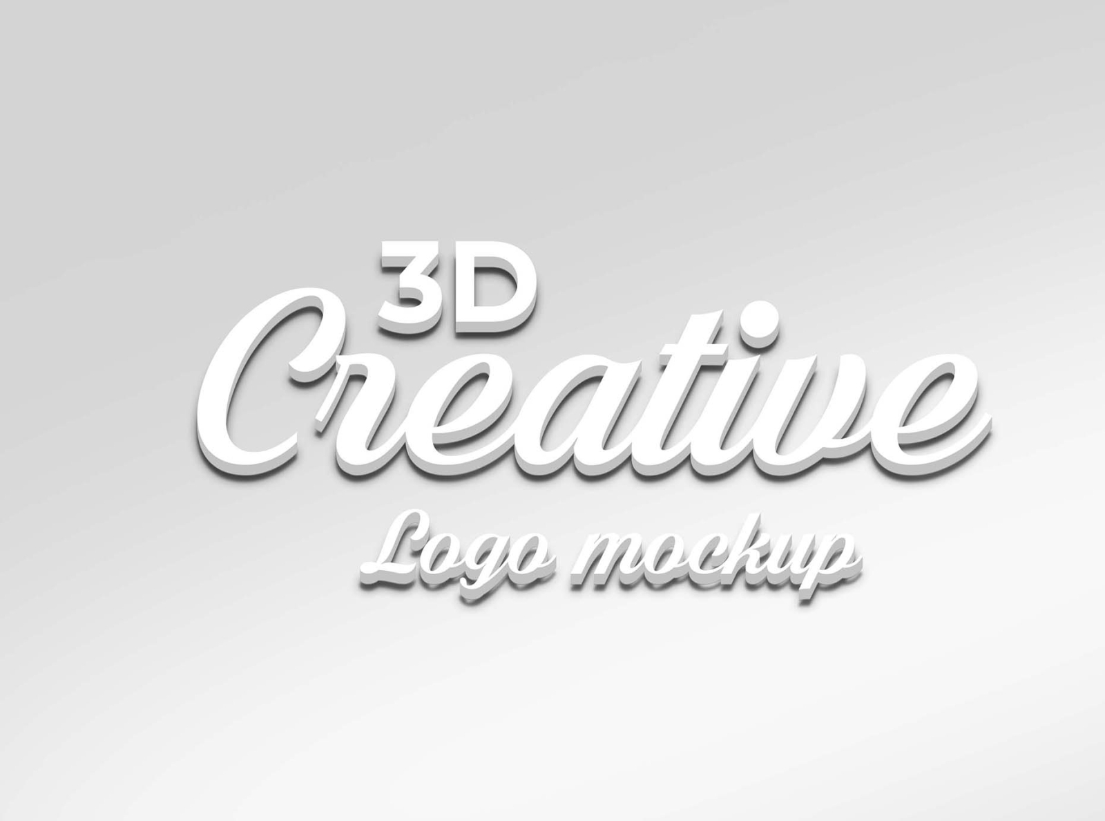 3d logo mockup by Graphic Arena on Dribbble