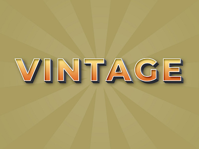 Vintage text effect logo mockup style text text effect vintage vintage text effect