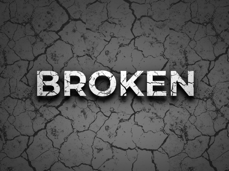 broken-text-effect-designs-themes-templates-and-downloadable-graphic