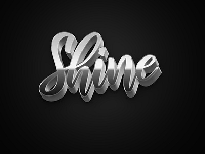 Shine text effect