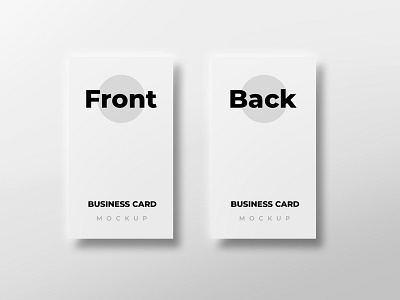 Front and back business card mockup brand business card high resolution identity mockup smart object visiting card