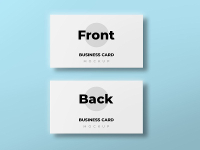Visiting card mockup brand business card high resolution identity mockup smart object visiting card