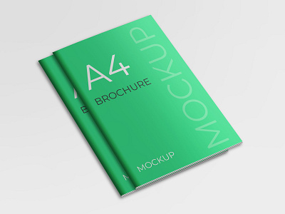 Catalogue mockup brand brochure high resolution identity mockup smart object