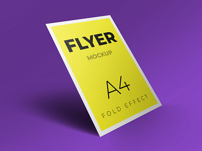 Flyer mockup design a4 a4 flyer brand flyer flyer mockup high resolution identity mockup smart object