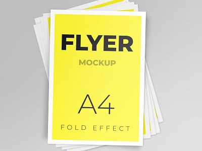 Flyer mockup design psd