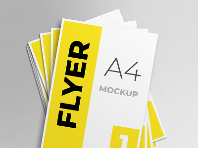 Flyer mockup design template a4 a4 flyer brand flyer flyer mockup high resolution identity mockup smart object