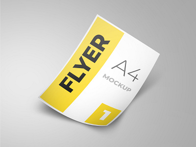 Flyer mockup a4 a4 flyer brand flyer flyer mockup high resolution identity mockup modern smart object