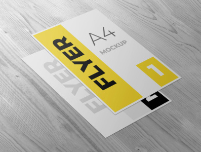 Flyer mockup template design a4 a4 flyer brand flyer flyer mockup high resolution identity mockup smart object