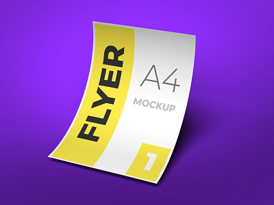 Flyer mockup a4 a4 flyer brand flyer flyer design flyer mockup high resolution identity mockup modern smart object