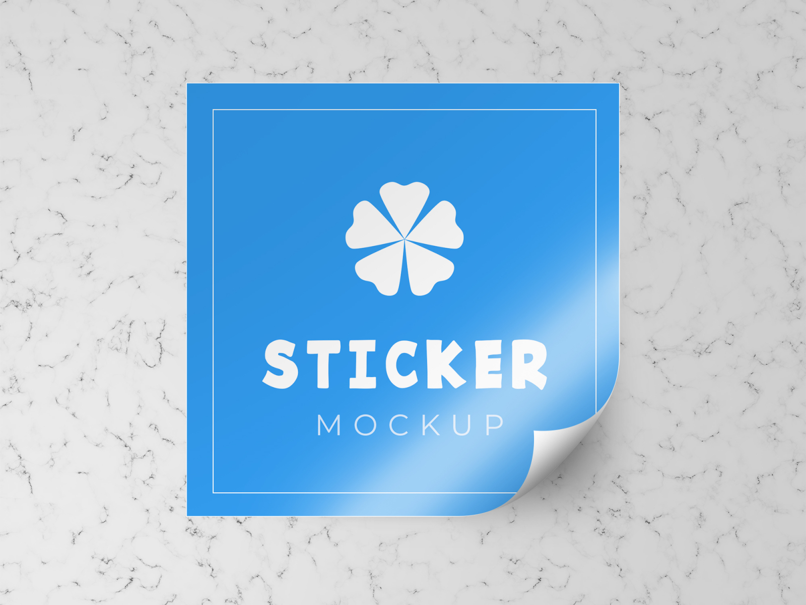 Download Square Sticker Mockup By Graphic Arena On Dribbble