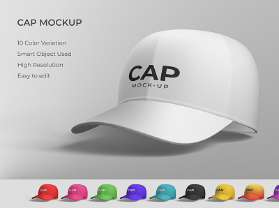 Cap mockup brand cap hat hat mockup high resolution identity mockup modern smart object