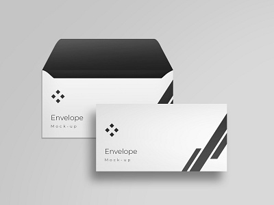 Envelope mockup brand envelope high resolution identity mockup modern smart object