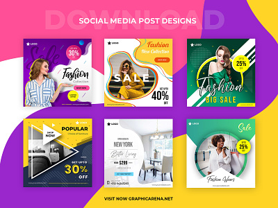 Social Media Post Designs brand high resolution identity instagram post smart object social media design social media post