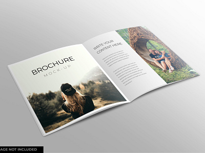 Square brochure mockup design brand brochure high resolution identity magazine magazine mockup mockup modern smart object