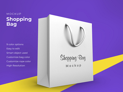 Bag mockup bag brand high resolution identity mockup paper bag mockup smart object