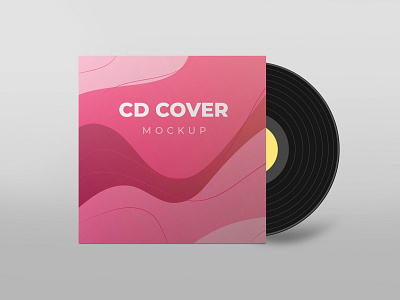 CD cover mockup brand cd cover cover high resolution identity mockup smart object