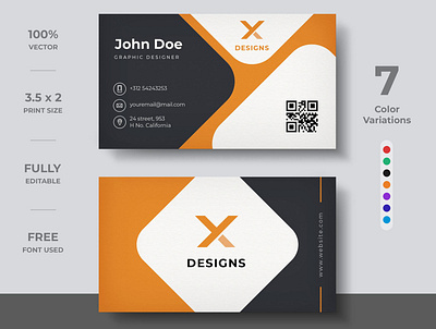 Stylish business Card Design brand branding business card business card creative business card design business card template design identity modern template visiting card