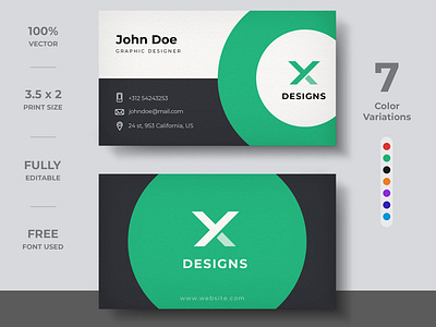 Business Card Template designs, themes, templates and downloadable graphic  elements on Dribbble