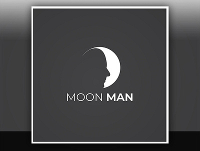 Moon face logo brand high resolution identity logo logo design moon moon face