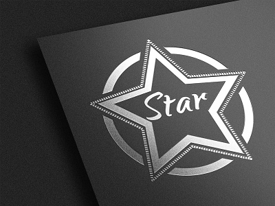 Silver stampel logo mockup brand high resolution identity logo logo mockup mockup silver stamping smart object