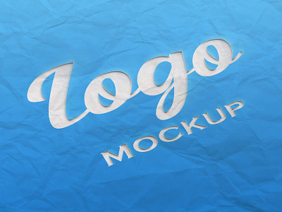 Paper cut Logo mockup