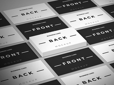 Business card mockup set