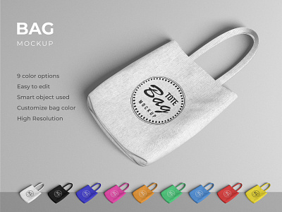 Tote bag mockup template