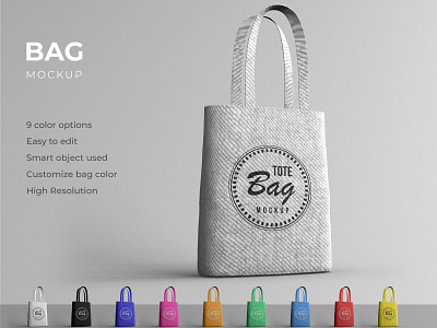 Tote bag mockup design bag bag mockup brand cloth high resolution identity mockup smart object